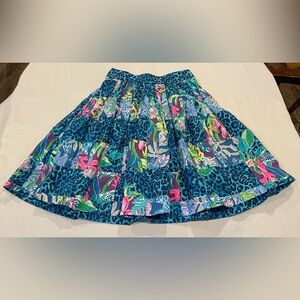LILY PULITZER Bryant Pop Up Lilly’s Party Patch Multicolored Skirt Women’s 4